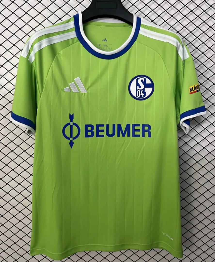 Schalke 04 2026/27 Away Shirt Short Sleeve Green — 2