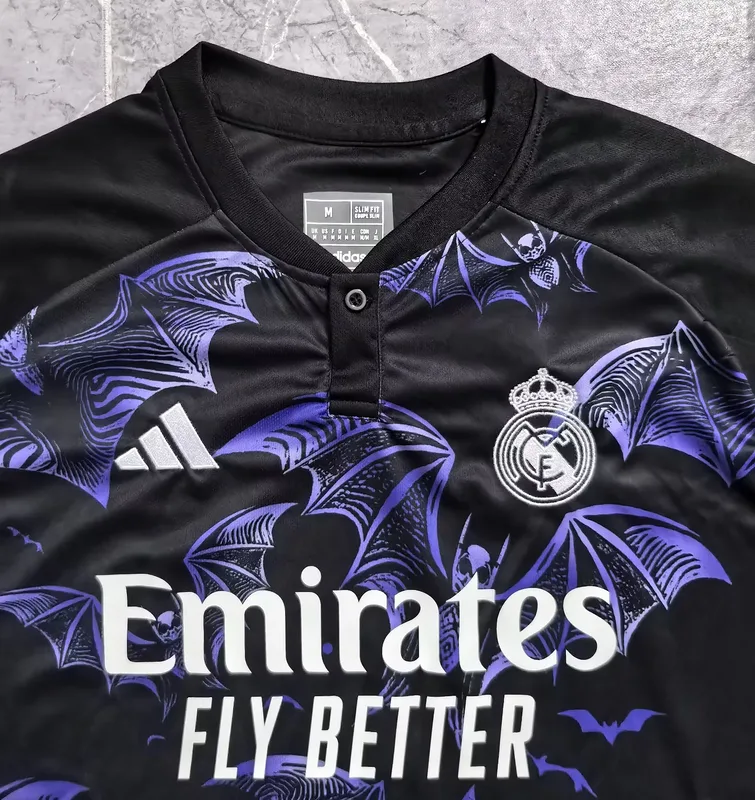 Real Madrid 2024 Camiseta Black 24 Bats — 1