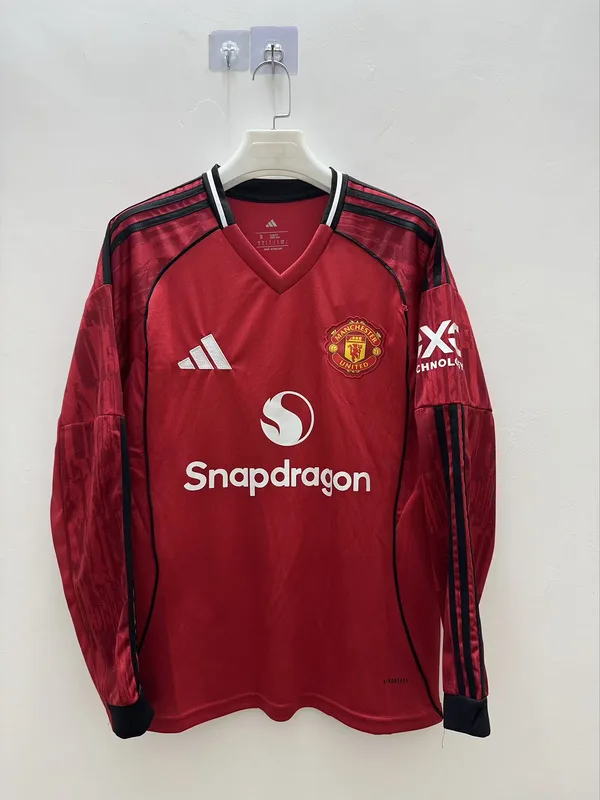 Manchester United 2025/26 Heim Trikot Langarm — 1