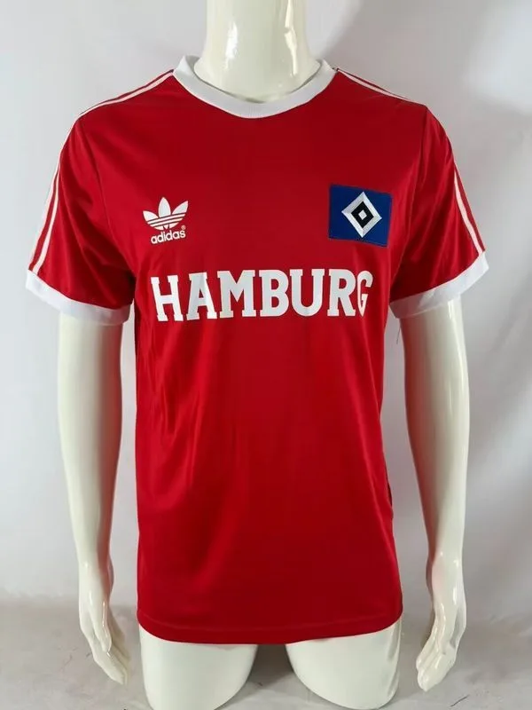 Hamburger SV 1974/75 Away Shirt Red — 2