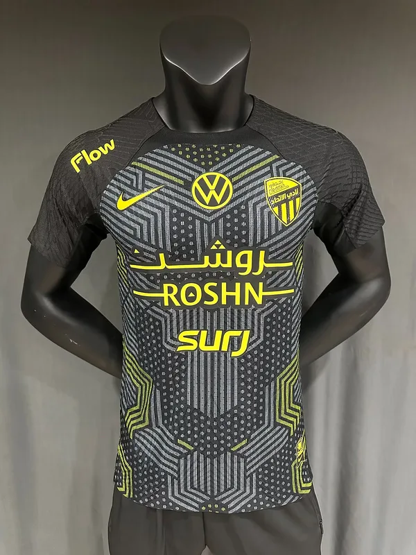 Al Ittihad 2024/25 Third Shirt Player Version Black — 2