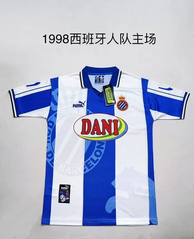 Espanyol 1998 Primera Equipación Camiseta — 2