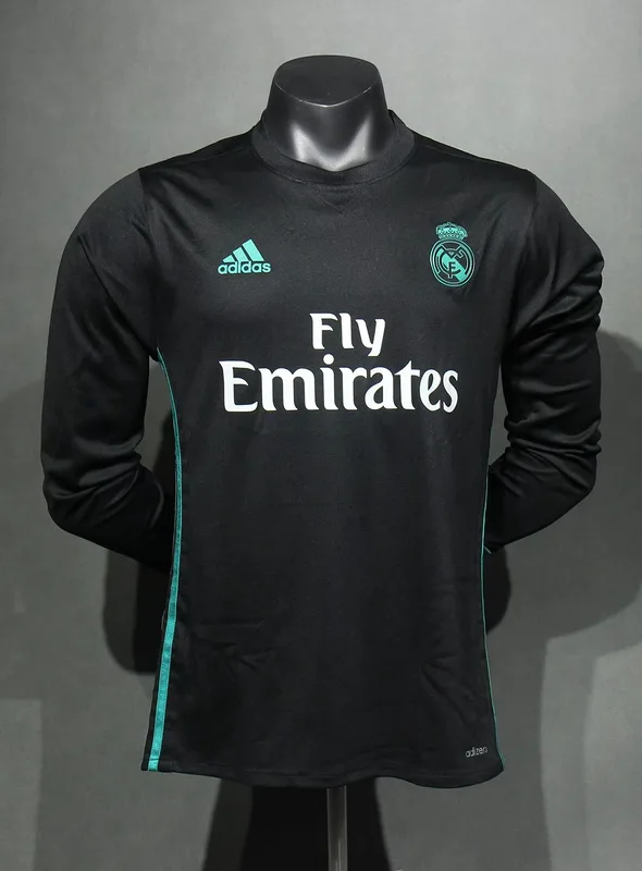 Real Madrid 2017/18 Away Shirt Long Sleeve Player Version