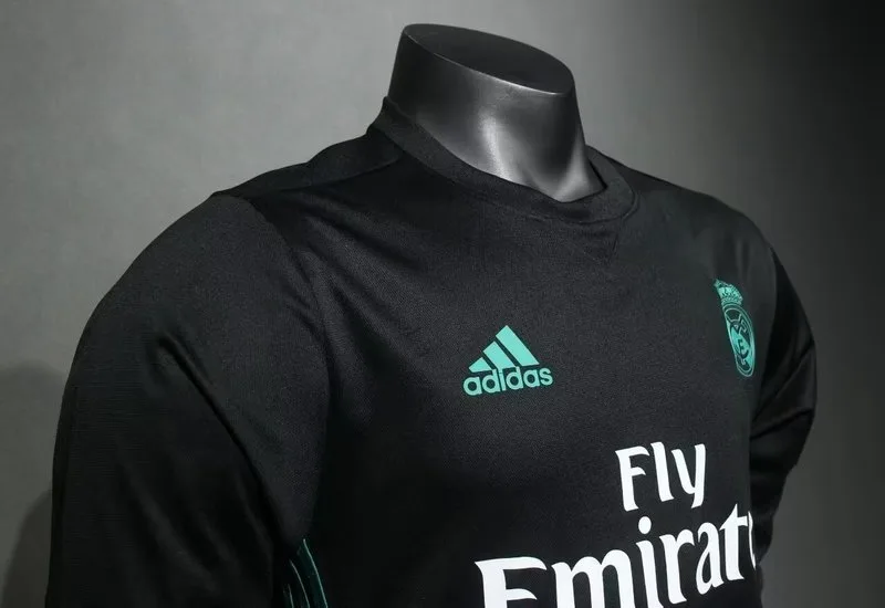 Real Madrid 2017/18 Away Shirt Long Sleeve Player Version — 2