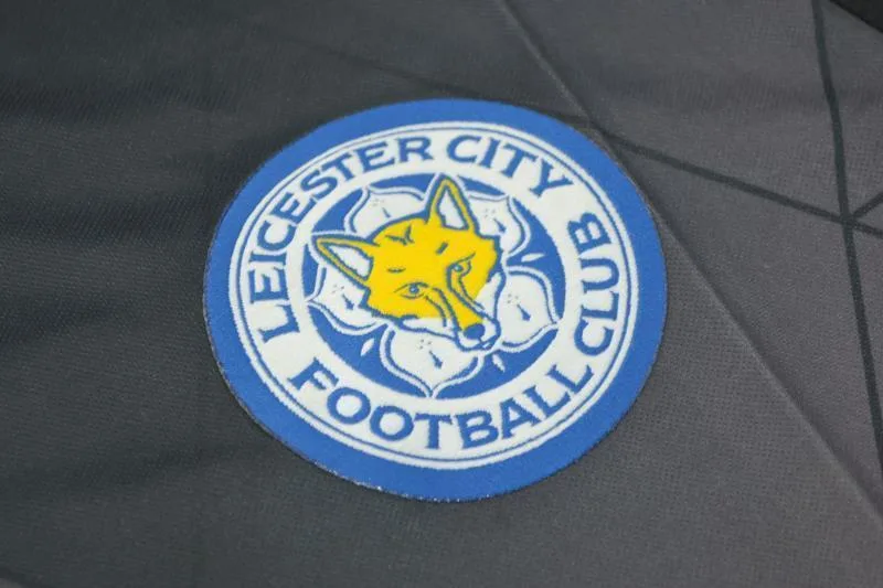 Leicester City 2015/16 Segunda Equipación Camiseta Black — 2