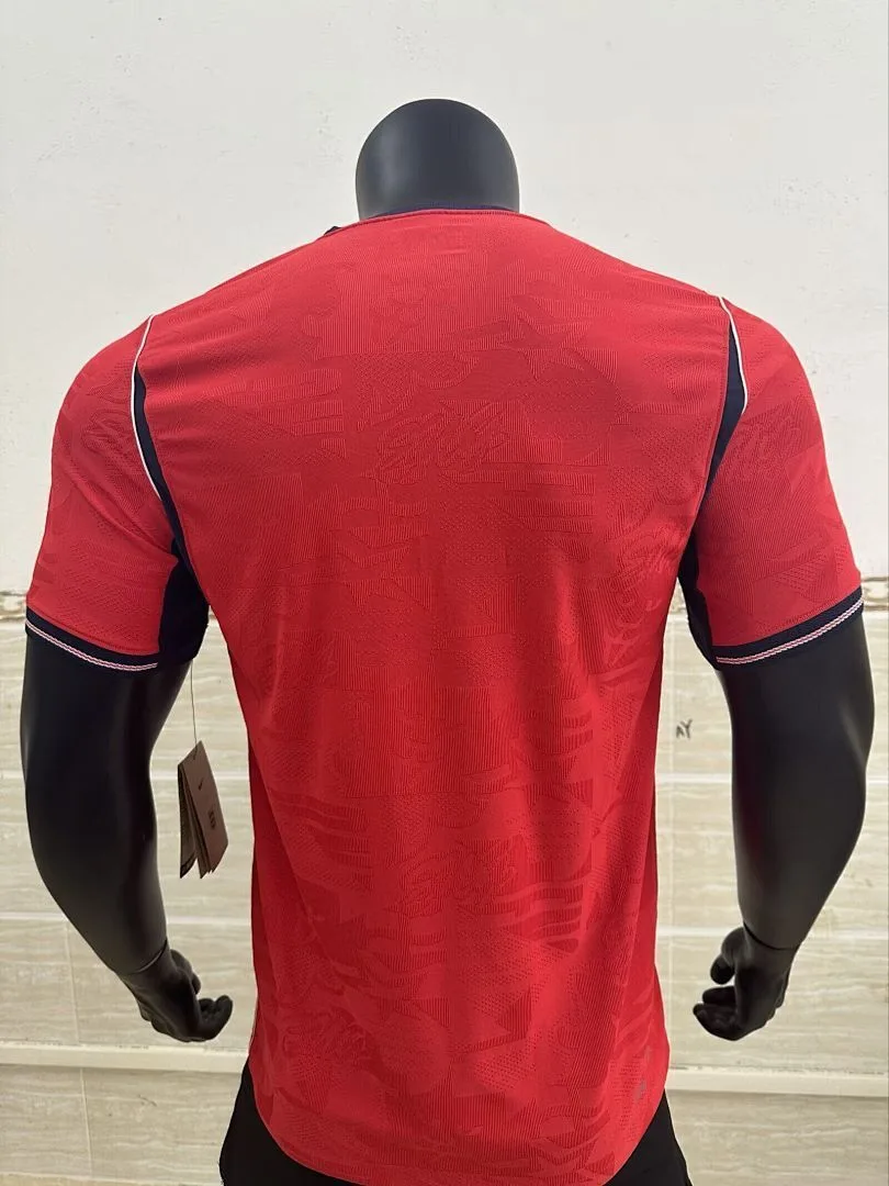 England 2026 Away Shirt Player Version Red — 1