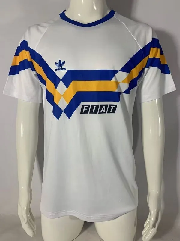 Boca Juniors 1990/91 Segunda Equipación Camiseta White — 1