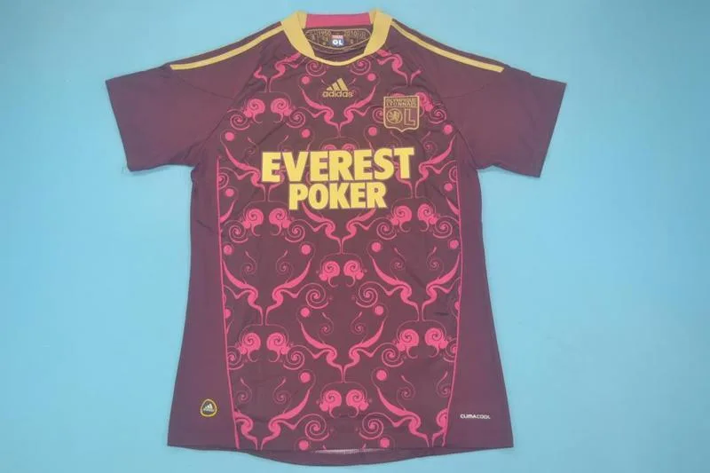 Lyon 2010/11 Away Shirt Red