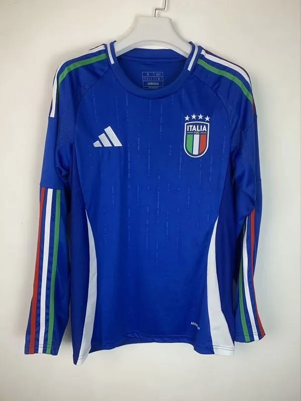 Italy 2024 Home Shirt Long Sleeve — 2
