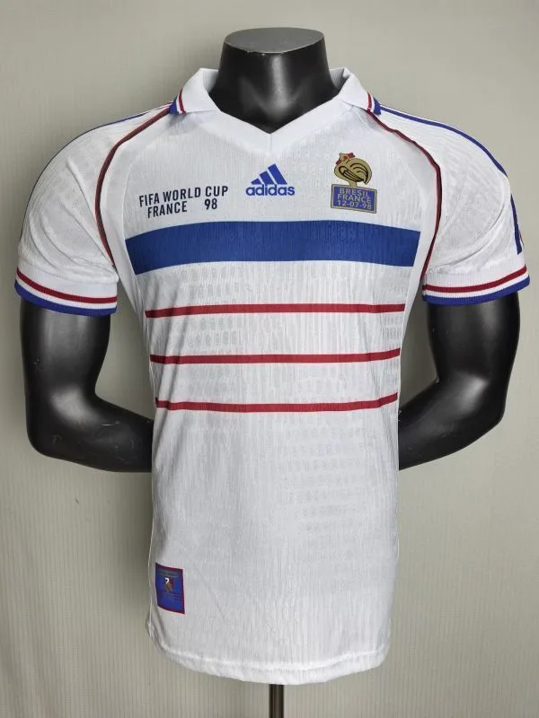 France 1998 Away Shirt Player Version White