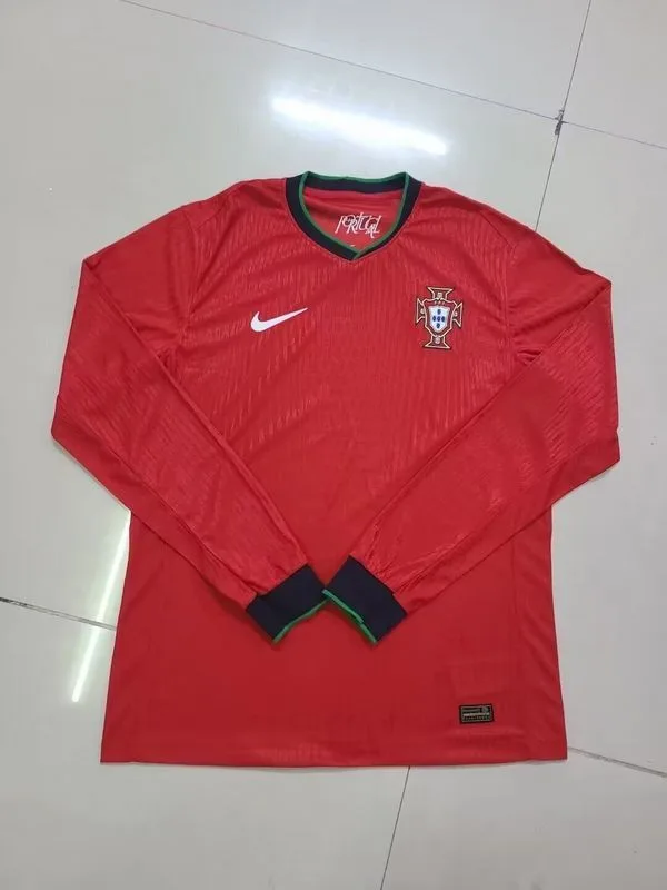Portugal 2024 Primera Equipación Camiseta Manga Larga Versión Jugador — 1