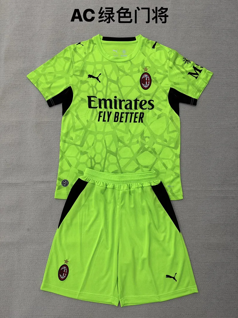 AC Milan 2026/27 Goalkeeper Kids Kit Green