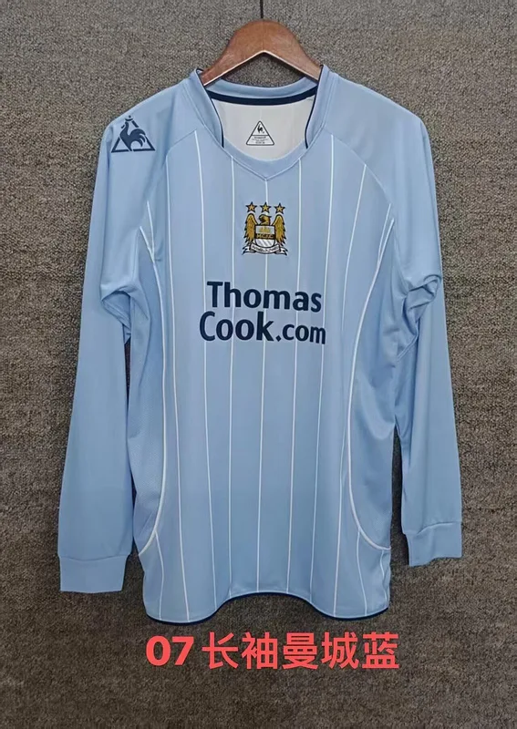 Manchester City 2007/08 Home Shirt Long Sleeve — 2