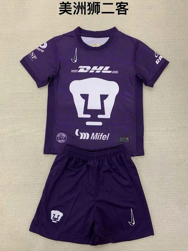 Pumas UNAM 2024/25 Third Kids Kit Purple