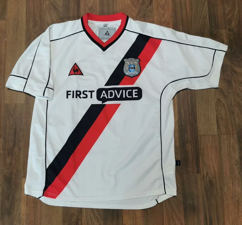Manchester City 2002/03 Away Shirt White — 2
