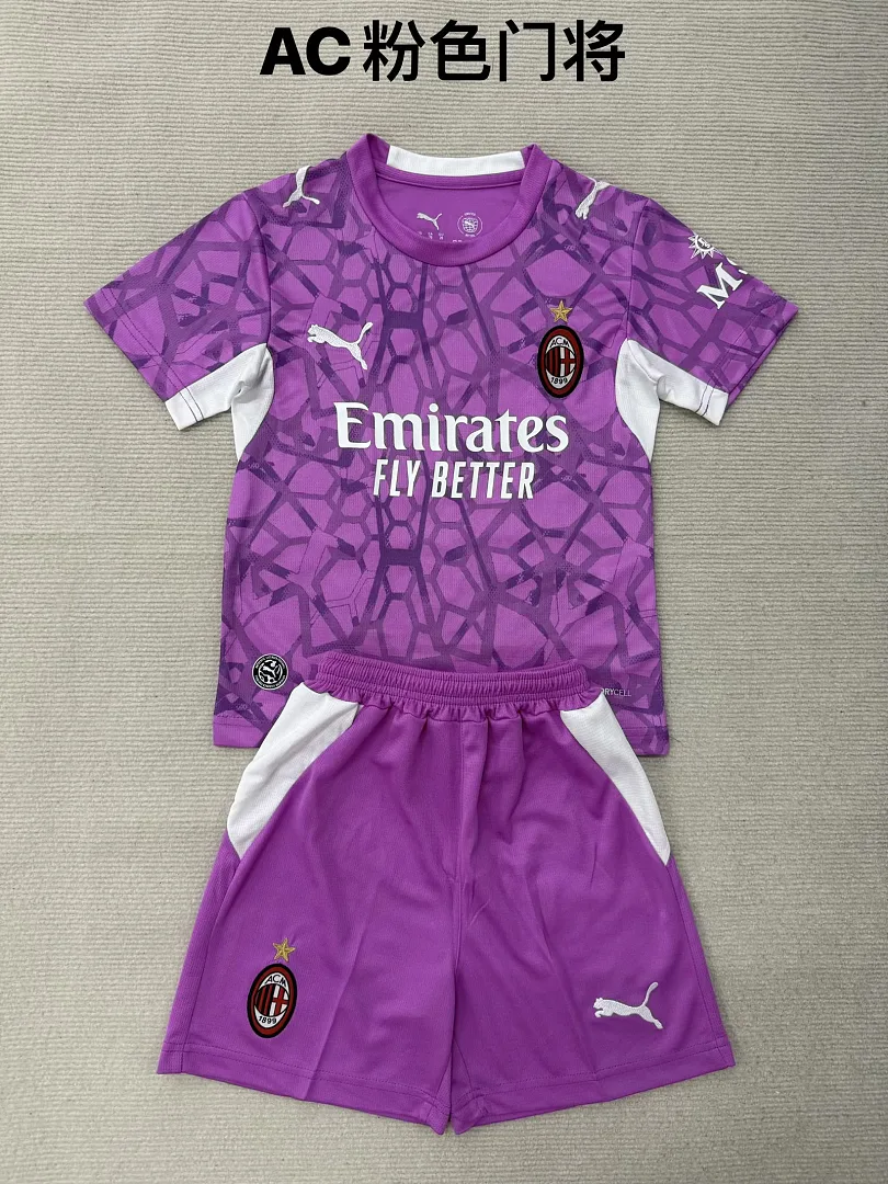 AC Milan 2026/27 Goalkeeper Kids Kit Pink