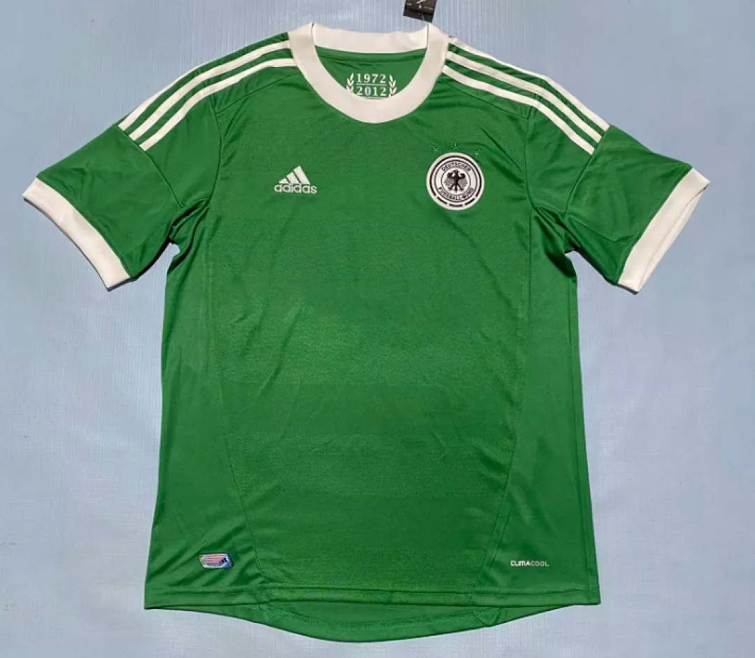 Germany 2012 Away Shirt Green — 2