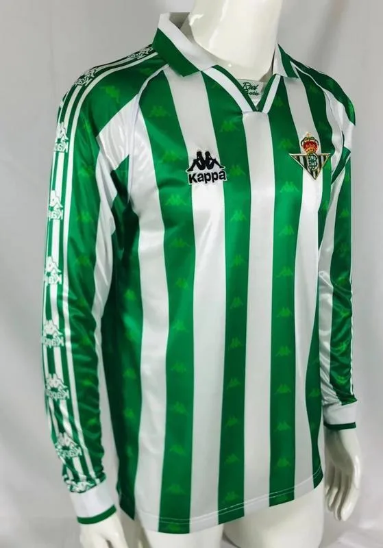 Real Betis 1995/97 Primera Equipación Camiseta Manga Larga — 2