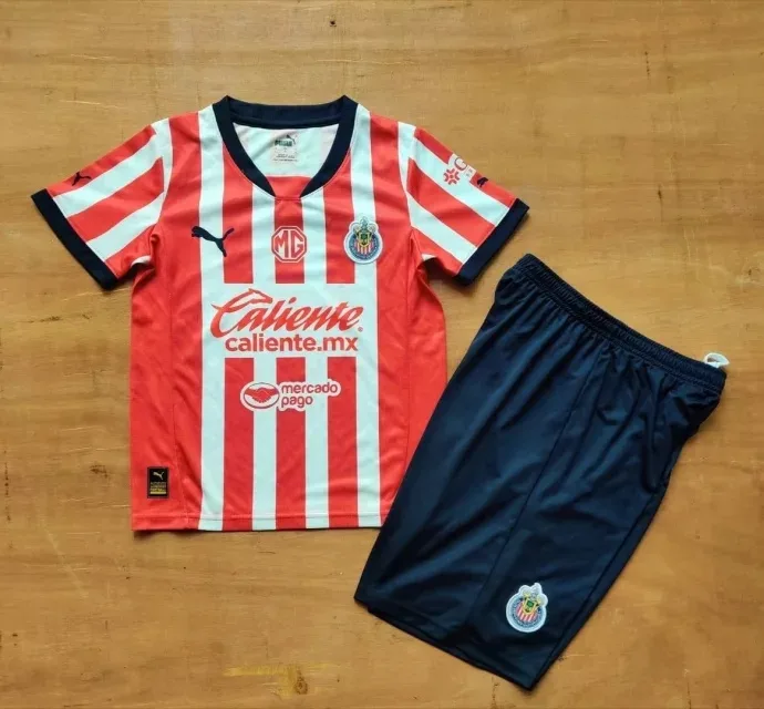 Chivas Guadalajara 2024/25 Home Kids Kit — 2