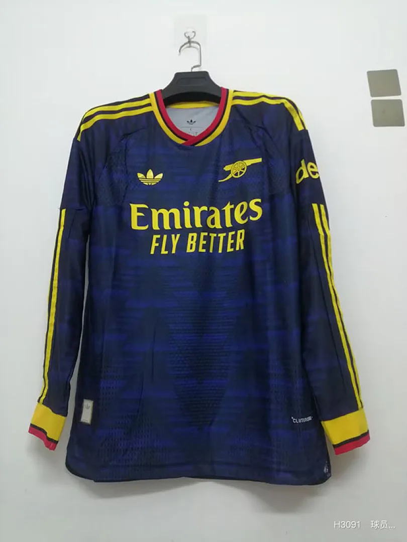 Arsenal 2026/27 Segunda Equipación Camiseta Manga Larga Versión Jugador — 1