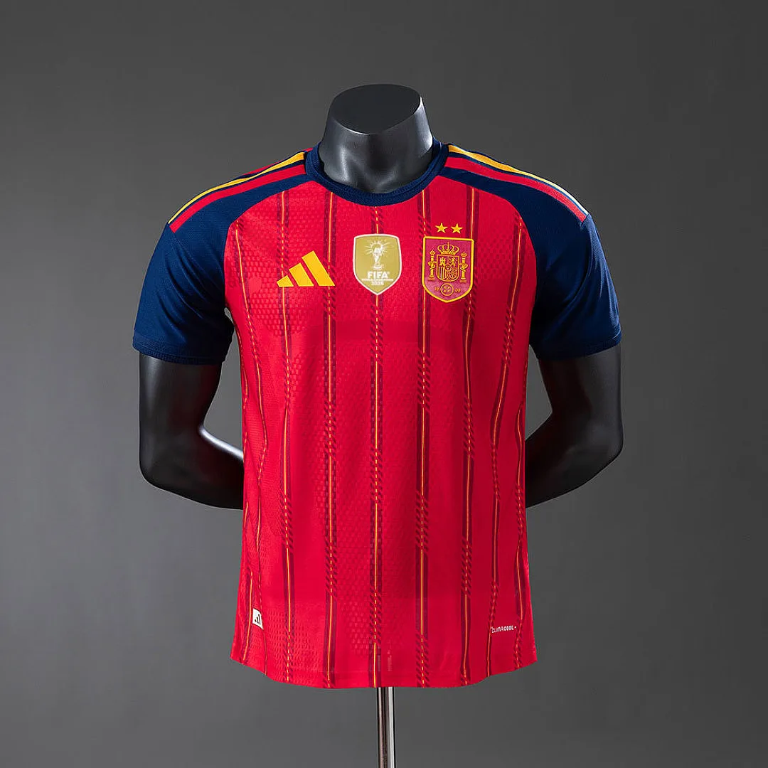 Espagne 2026 Domicile Maillot Manches Courtes Champion
