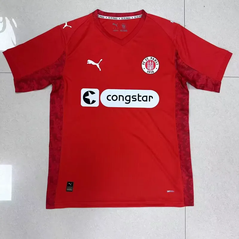 St. Pauli 2025/26 Third Shirt Red