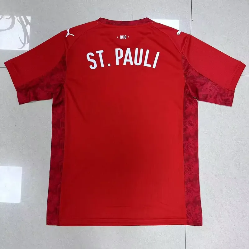 St. Pauli 2025/26 Third Shirt Red — 2