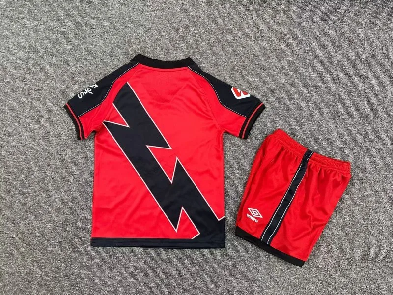 Rayo Vallecano 2025/26 Away Kids Kit — 2