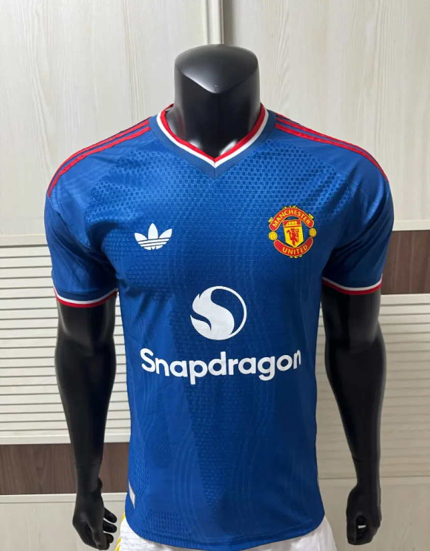 Manchester United 2026/27 Third Maillot Version Joueur Blue