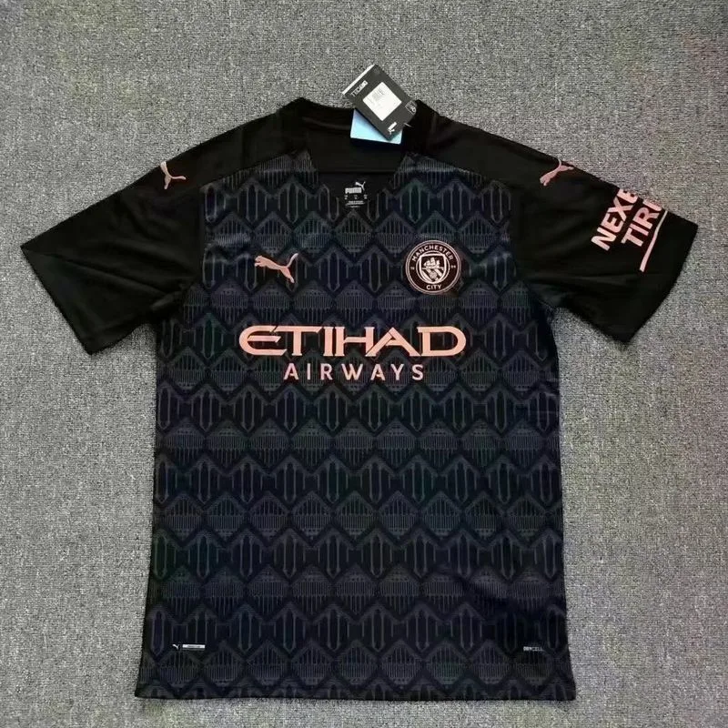 Manchester City 2020/21 Segunda Equipación Camiseta Black