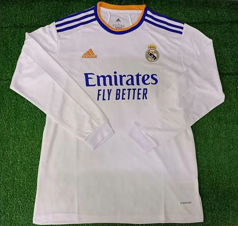 Real Madrid 2021/22 Heim Trikot Langarm — 2