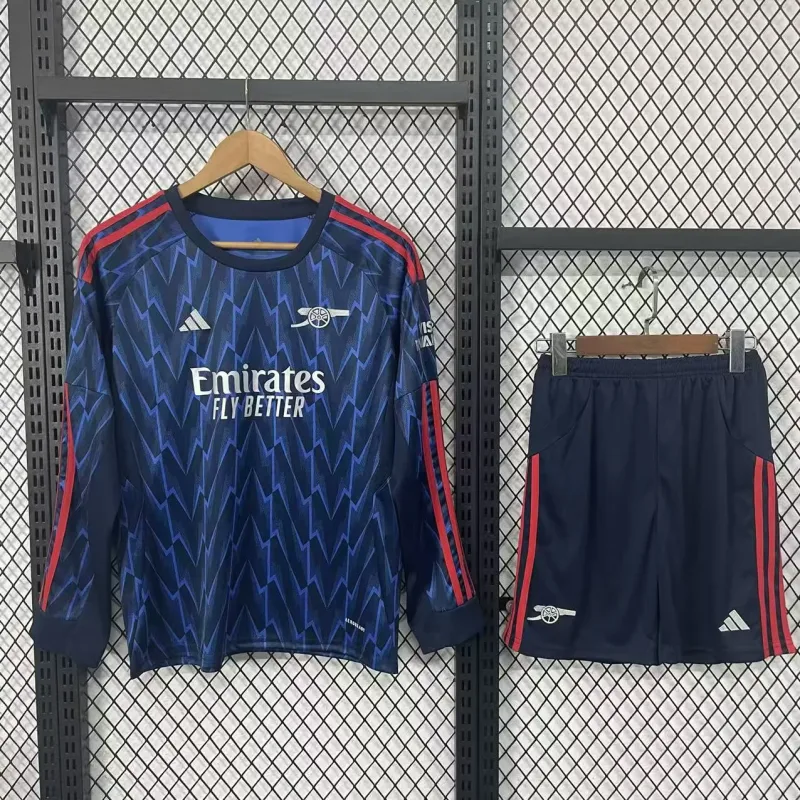 Arsenal 2025/26 Away Kids Kit Long Sleeve — 1