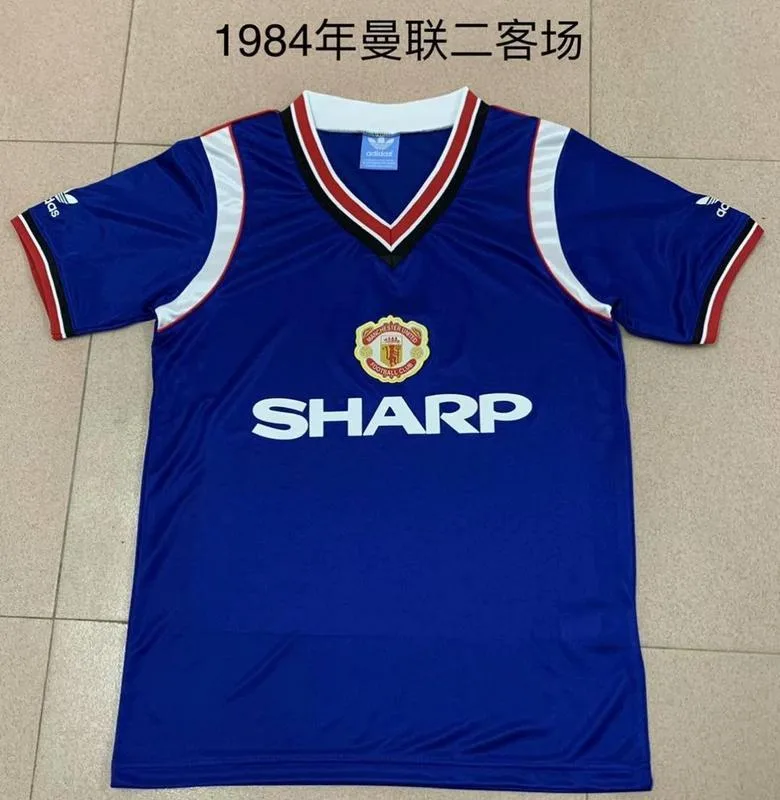 Manchester United 1984 Away Shirt Blue