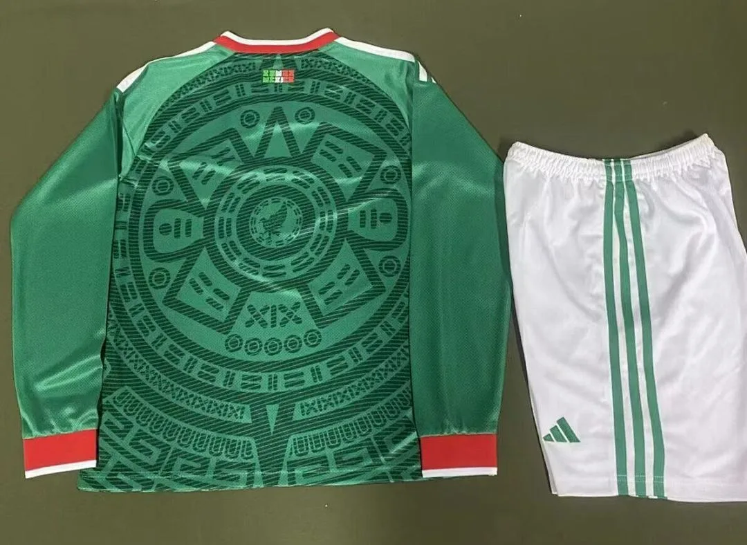 México 2026 Primera Equipación Conjunto de Niño Manga Larga — 1