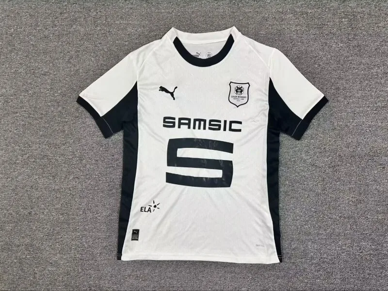 Rennes 2025/26 Segunda Equipación Camiseta Manga Corta — 2