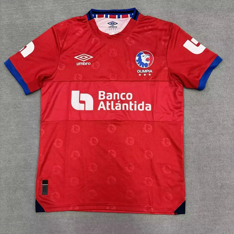 Olimpia 2024/25 Auswärts Trikot Kurzarm Red