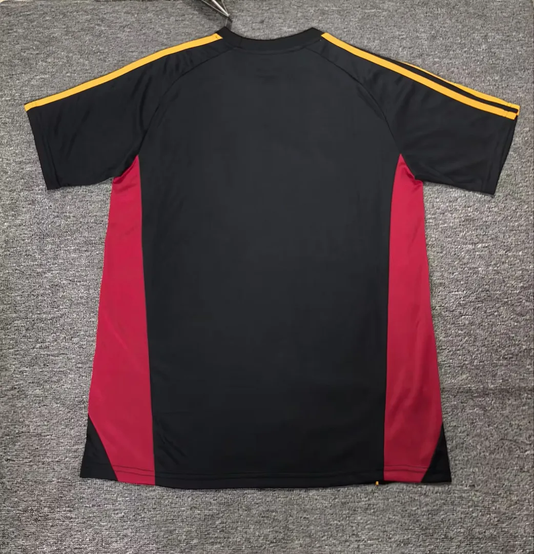 Roma 2025/26 Maillot Manches Courtes Black — 2