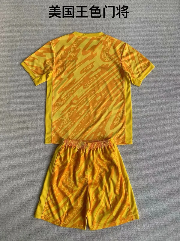 USA 2024 Goalkeeper Kids Kit Yellow — 2
