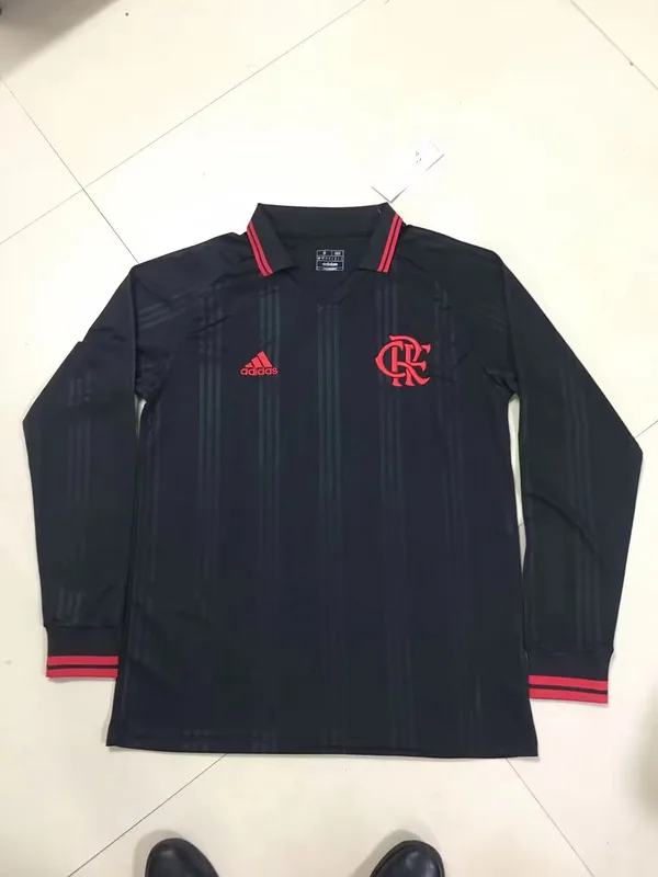 Flamengo 2019/20 Camiseta Manga Larga Black — 2