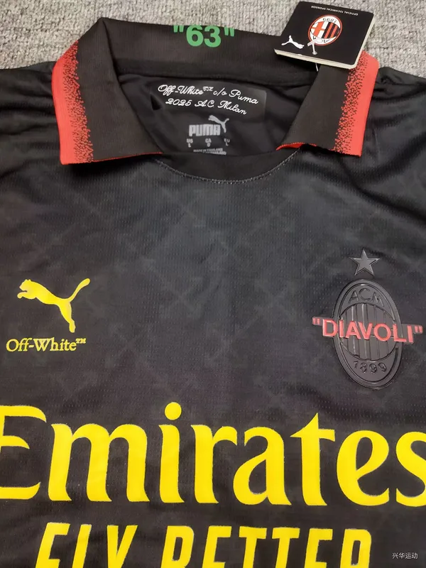 AC Milan Shirt Black X Offwhite — 2