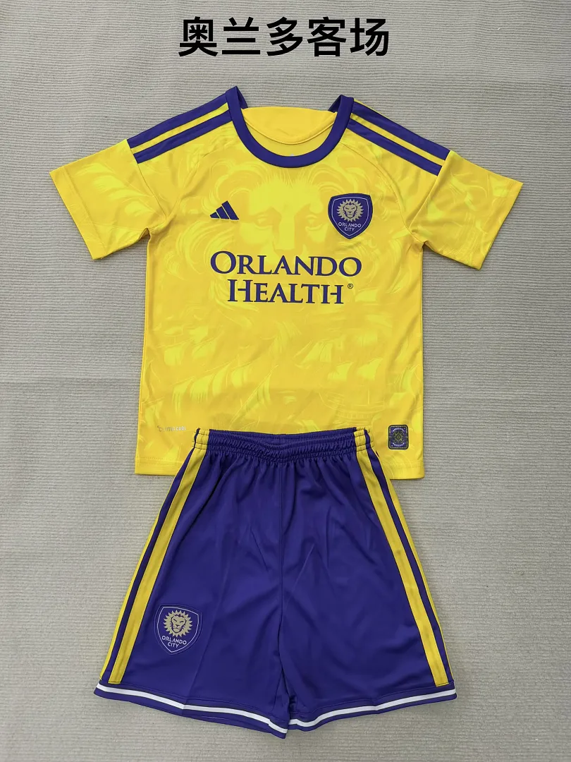 Orlando City 2026/27 Away Kids Kit