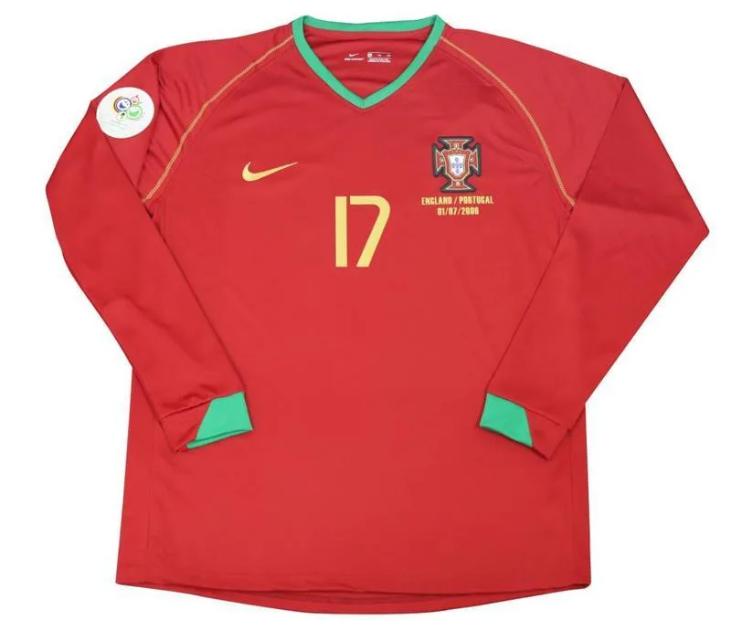 Portugal 2006 Home Shirt Long Sleeve