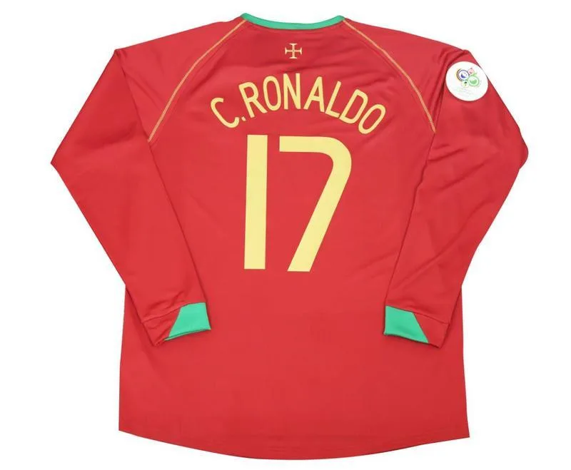 Portugal 2006 Home Shirt Long Sleeve — 2