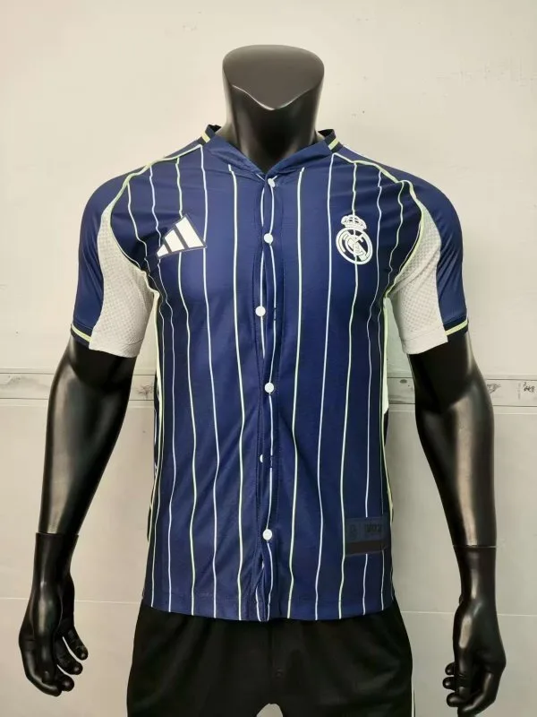 Real Madrid 2025/26 Camiseta Versión Jugador Blue Baseball