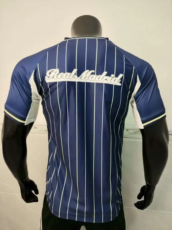 Real Madrid 2025/26 Camiseta Versión Jugador Blue Baseball — 2