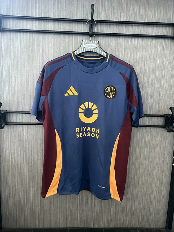 Roma 2024/25 Third Maillot Manches Courtes Blue — 1
