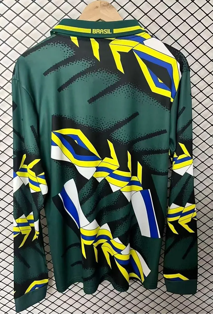 Brazil 1994 Goalkeeper Shirt Long Sleeve Green — 2