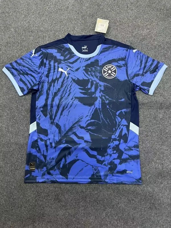 Paraguay 2024/25 Away Shirt Short Sleeve Blue