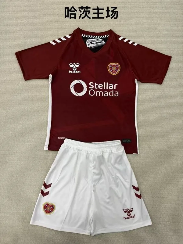 Heart of Midlothian 2025/26 Domicile Ensemble Enfant — 2