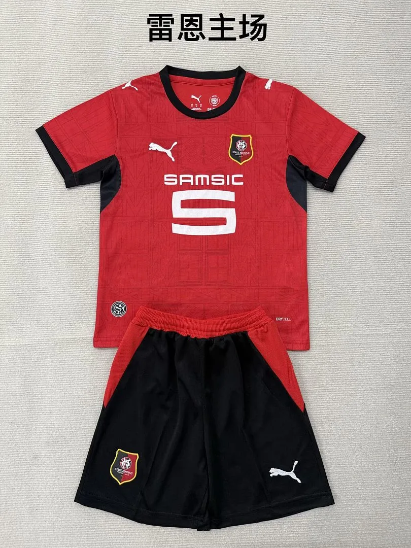 Rennes 2026/27 Primera Equipación Conjunto de Niño — 2